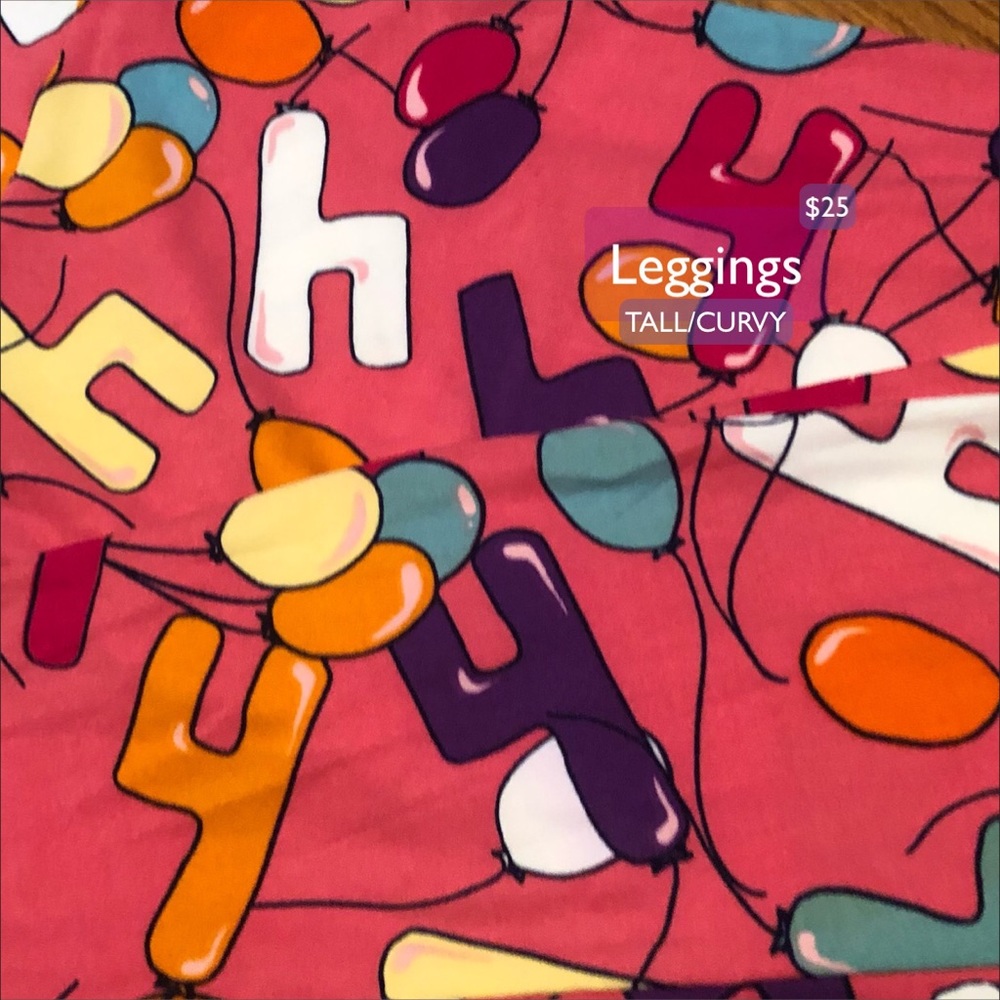 LuLaRoe 4th Birthday TC Leggings